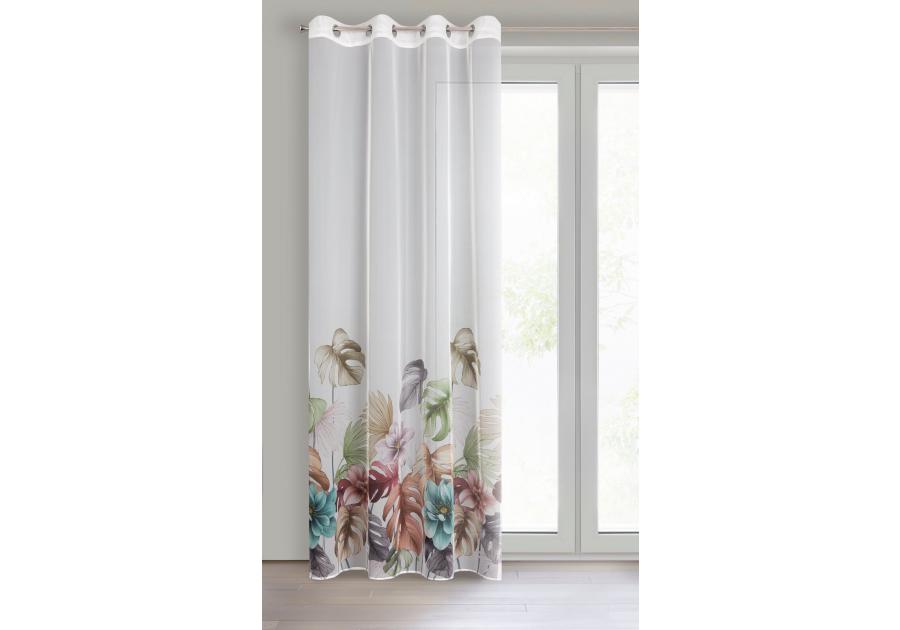 Zdjęcie: Zasłona gotowa Nikola 140 x 250 cm biały EUROFIRANY