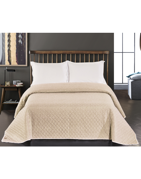 Zdjęcie: Narzuta Alhambra beige+wh 260x280 cm DECOKING