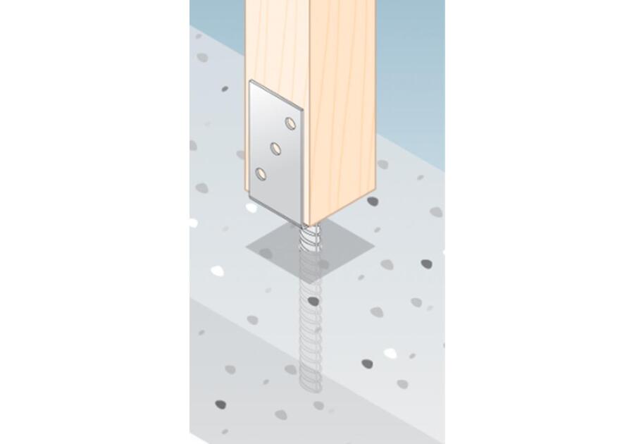 Zdjęcie: Podstawa słupa 7,1x12 cm typ U DMX