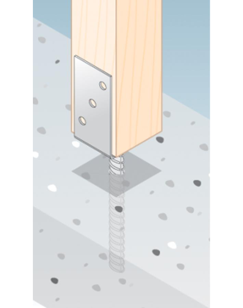 Zdjęcie: Podstawa słupa 7,1x12 cm typ U DMX