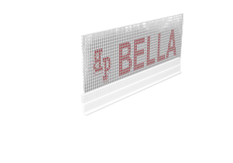 Zdjęcie: Listwa okapnikowa PVC BP1 S L250 6mm do listwy startowej aluminiowej BELLA PLAST