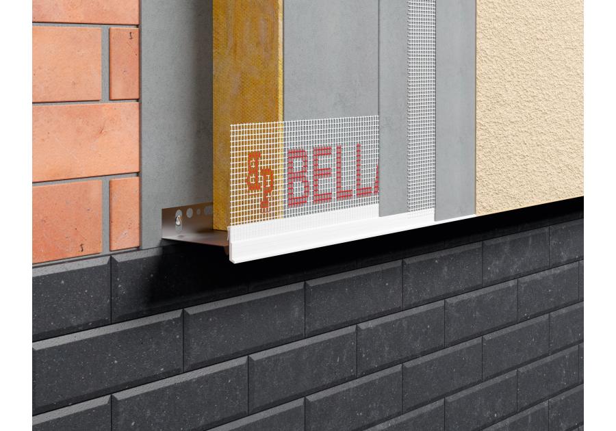 Zdjęcie: Listwa okapnikowa PVC BP1 S L250 6mm do listwy startowej aluminiowej BELLA PLAST