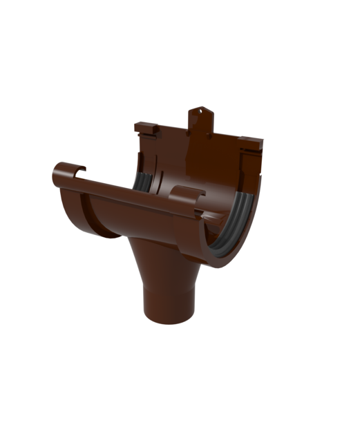 Zdjęcie: Lej spustowy centralny G165 brąz SCALA