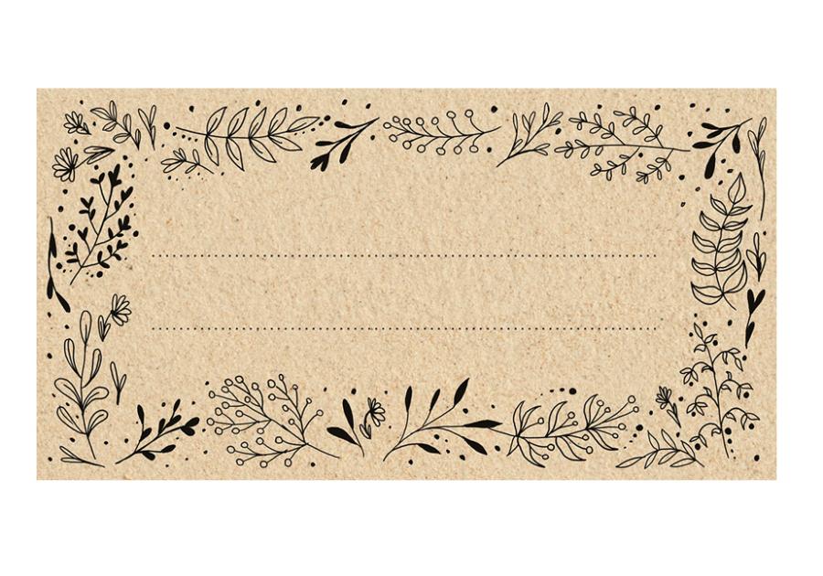 Zdjęcie: Etykiety samoprzylepne 85/45 mm - ECO 20 szt. 660055 BROWIN