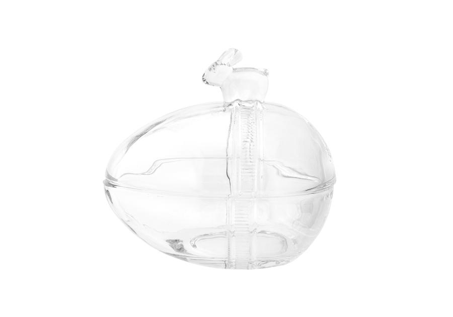 Zdjęcie: Pojemnik szklany jajko z zajączkiem 13,5x10x12,5 cm ALTOM DESIGN