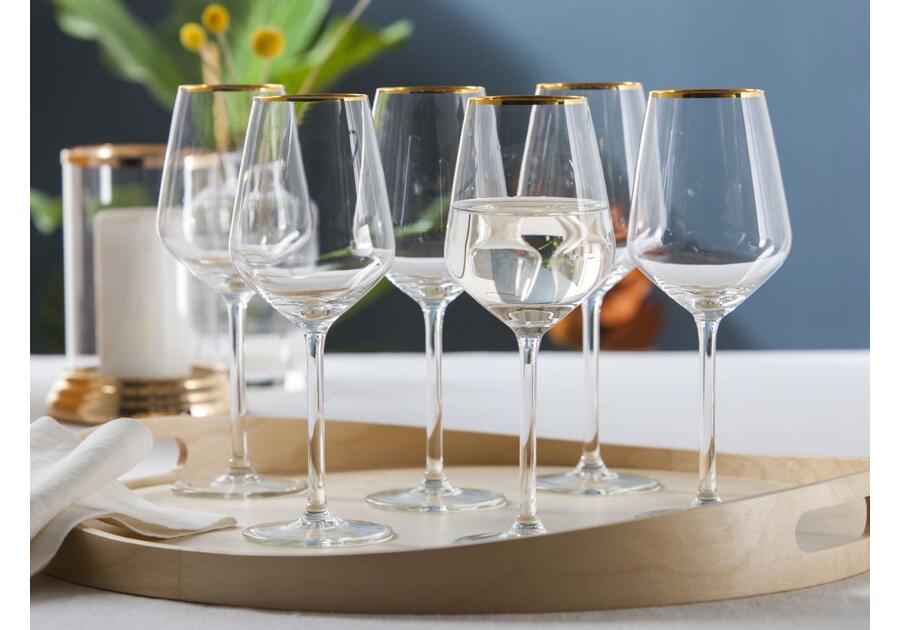 Zdjęcie: Komplet kieliszków na wino białe 370 ml- 6 szt. Rubin Gold ALTOMDESIGN
