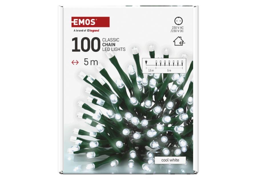 Zdjęcie: Lampki choinkowe 100 LED 5 m IP20 CW EMOS