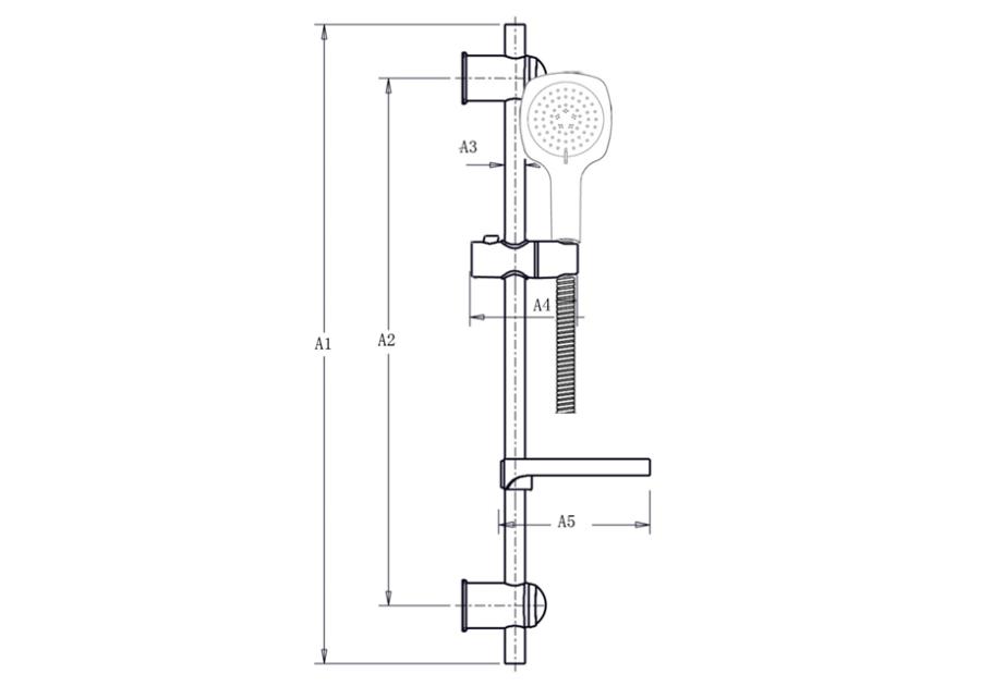 Zdjęcie: Zestaw natryskowy Elea chrom Invena