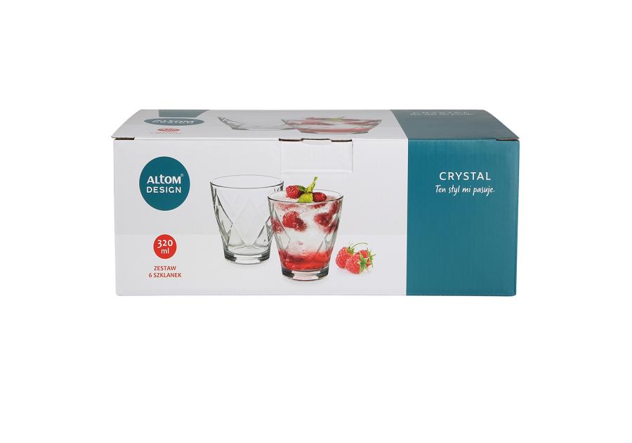 Zdjęcie: Komplet 6 szklanek Crystal 320 ml ALTOMDESIGN