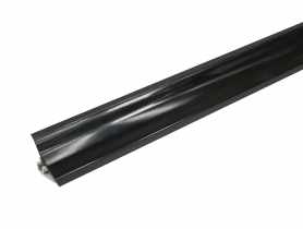 Listwa przyblatowa wklęsła szeroka BL 33 mm PVC 3 m czarna połysk CEZAR