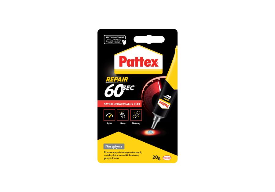 Zdjęcie: Klej uniwersalny 60 sekund 20 g PATTEX