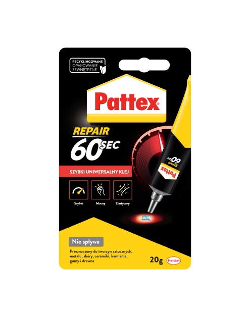 Zdjęcie: Klej uniwersalny 60 sekund 20 g PATTEX