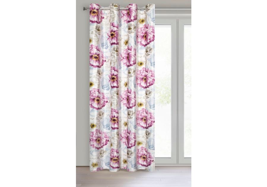 Zdjęcie: Zasłona gotowa Jollie 140x250 cm różowy EUROFIRANY