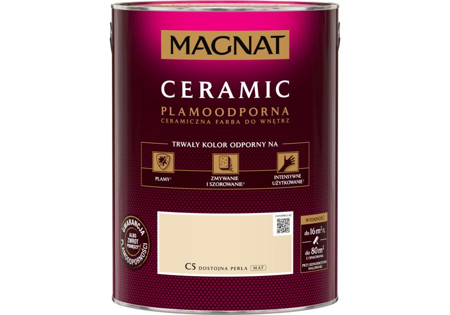 Zdjęcie: Farba Ceramic dostojna perła C5 5L MAGNAT