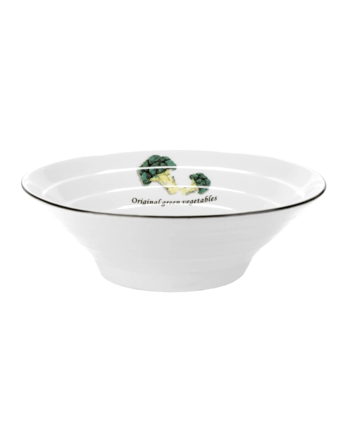 Zdjęcie: Salaterka Toskania z porcelany New Bone fi 17,5 cm wzór 3 Broccoli DECOR