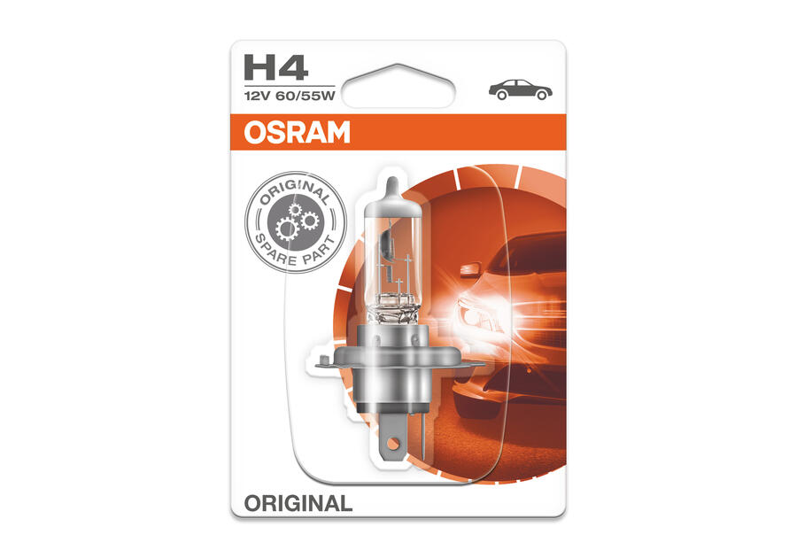 Zdjęcie: Żarówka halogenowa Original H4 60/55W P43T 12 V OSRAM