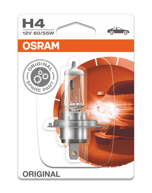 Zdjęcie: Żarówka halogenowa Original H4 60/55W P43T 12 V OSRAM