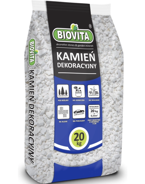 Zdjęcie: Grys Extra White Thassos 8-16mm 20 Kg BIOVITA