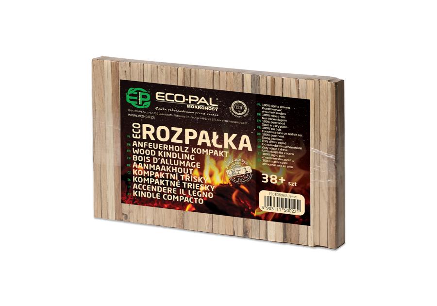 Zdjęcie: Rozpałka drzewna ekologiczna 38+ sztuk Eco rozpałka ECO-PAL