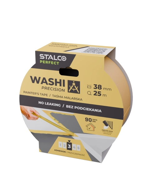 Zdjęcie: Taśma malarska Washi precyzyjna 38 mm x 25 m PERFECT
