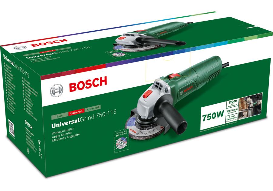 Zdjęcie: Szlifierka kątowa Universal Grind 750-115 BOSCH