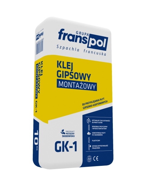 Zdjęcie: Klej gipsowy montażowy 10 kg FRANS-POL