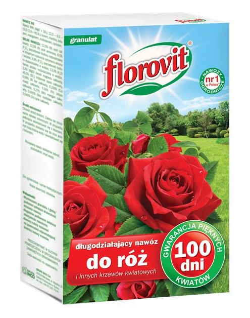Zdjęcie: Nawóz długodziałający do róż i innych krzewów kwitnących 1 kg FLOROVIT