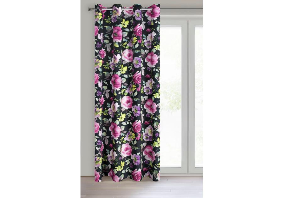 Zdjęcie: Zasłona gotowa Mira 140 x 250 cm ciemnoróżowy EUROFIRANY