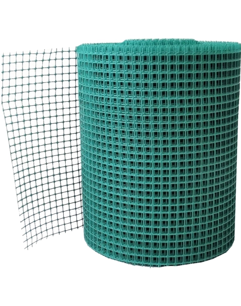 Zdjęcie: Siatka ogrodzeniowa rabatowa 1,5 x 1,5 cm plastikowa zielona 40 x 5000 cm POLGAR
