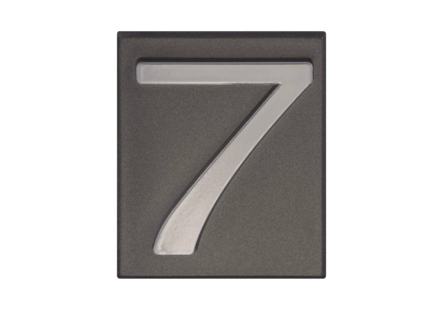 Zdjęcie: Cyfra 7 PCV samoprzylepna 4x4,7 cm grafit DOMINO