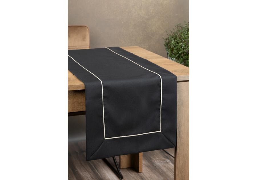 Zdjęcie: Bieżnik Dorita 40x140 cm czarny EUROFIRANY