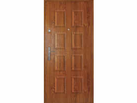 Drzwi zewnętrzne Bryza 80 cm prawe złoty dąb S-DOOR