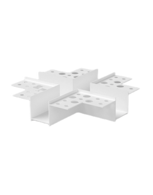 Zdjęcie: Profil krzyżowy PVC BP11 H2 CC biały, łącznik do listwy do boniowania BELLA PLAST