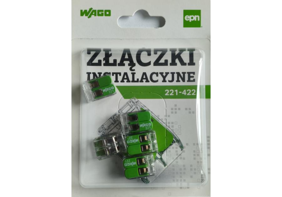 Zdjęcie: Szybkozłączka uniwersalna ECO 2x4 mm zielona WAGO