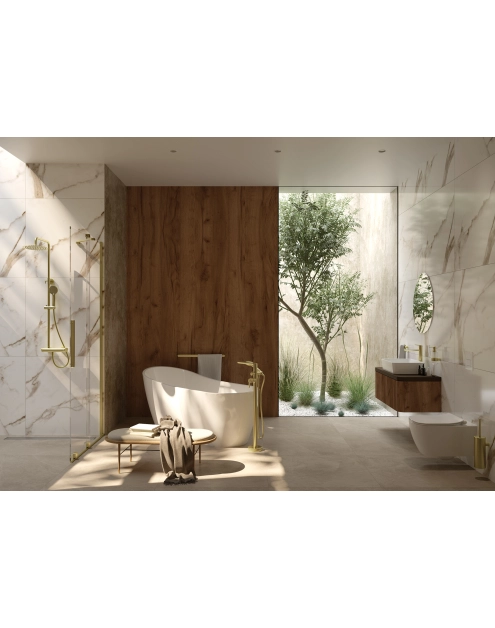 Zdjęcie: Ścianka prysznicowa walk-in 90 cm, przesuwna DEANTE