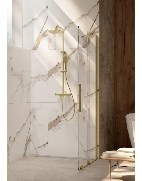 Zdjęcie: Ścianka prysznicowa walk-in 90 cm, przesuwna DEANTE