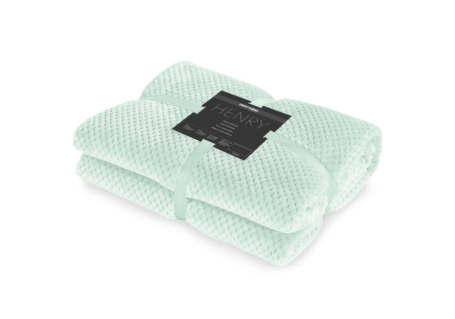 Zdjęcie: Koc Henry pepermint 150x200 cm DECOKING