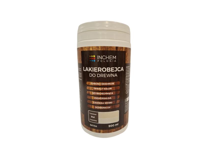 Zdjęcie: Lakierobejca Drewnomix 900 ml Biel INCHEM POLONIA