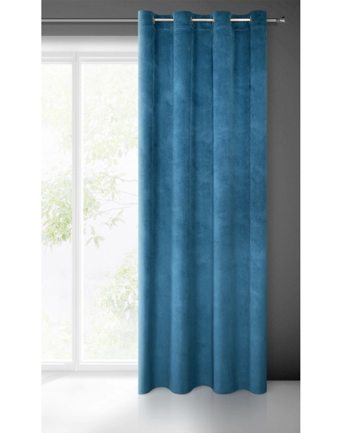 Zdjęcie: Zasłona gotowa Milo 140x250 cm granatowy EUROFIRANY