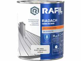 Farba na dach Radach biały sygnałowy RAL9003 0,75L RAFIL