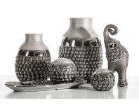 Zdjęcie: Wazon dekoracyjny Lui 15x15x20 cm ciemnosrebrny EUROFIRANY