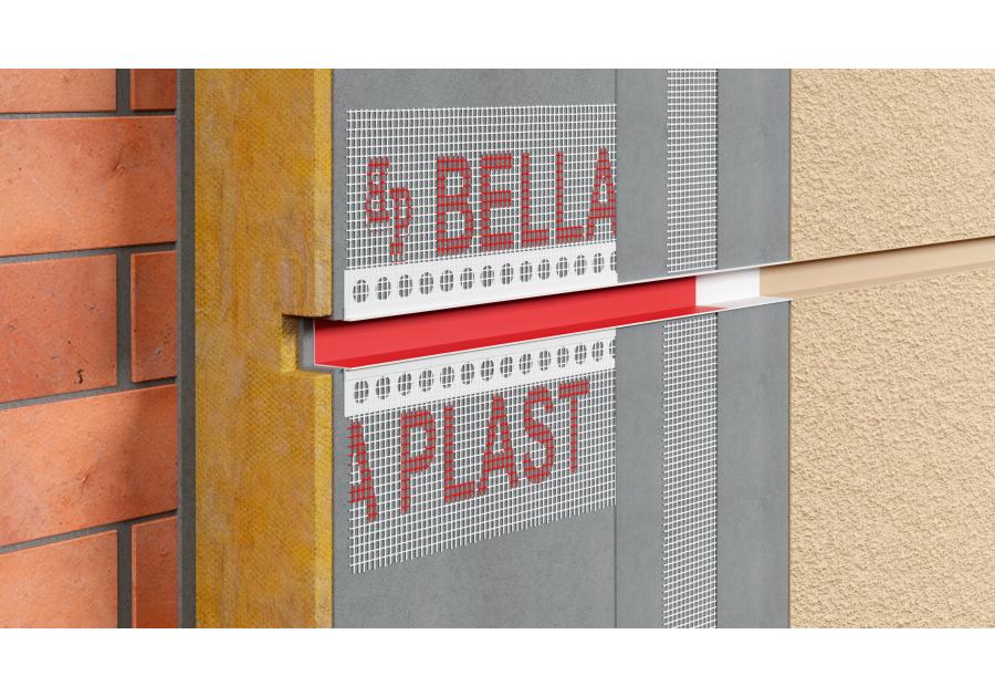 Zdjęcie: Listwa do boniowania PVC z siatką BP11 H2RS L300 szary ciemny BELLA PLAST