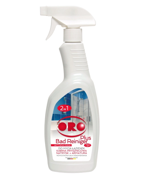 Zdjęcie: Płyn do mycia łazienek, kabin prysznicowych, natrysków z wzmocnioną funkcją odkamieniania ORO