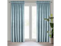 Zdjęcie: Zasłona gotowa D91 Rosa na taśmie 140 x 270 cm morski EUROFIRANY