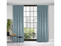 Zdjęcie: Zasłona gotowa D91 Rosa na taśmie 140 x 270 cm morski EUROFIRANY