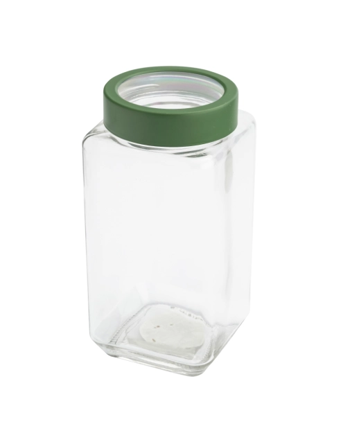 Zdjęcie: Pojemnik kwadratowy z zieloną pokrywką 1000 ml ALTOM DESIGN