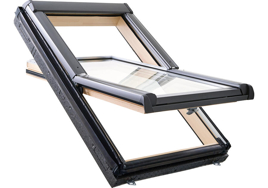 Zdjęcie: Okno obrotowe Designo R45, drewno, 07/09 z termo-blokiem WD ROTO