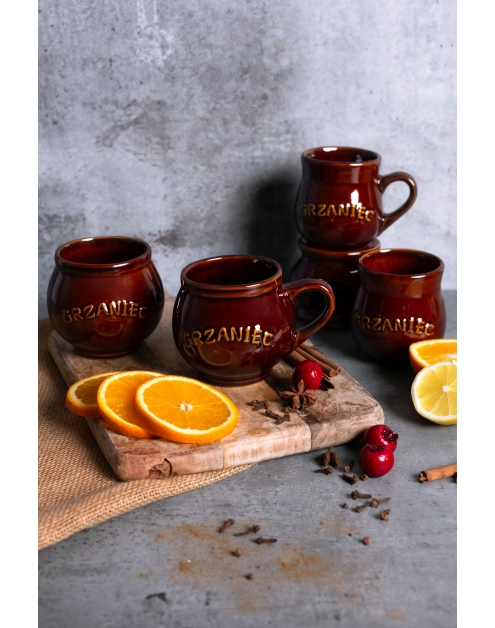 Zdjęcie: Kubek beczułka z napisem Grzaniec z z uchem 320 ml ALTOM DESIGN