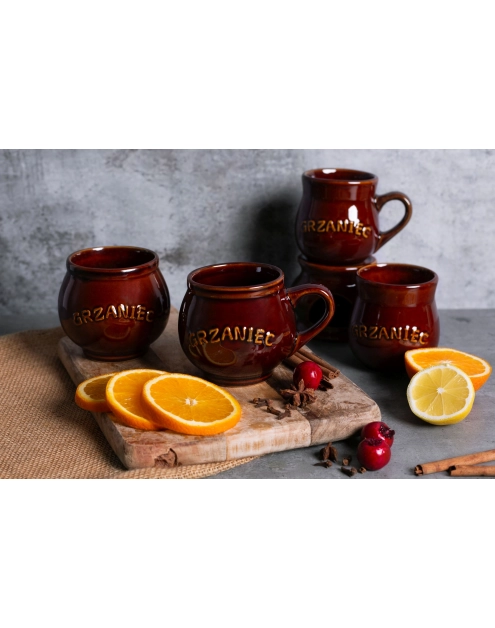 Zdjęcie: Kubek beczułka z napisem Grzaniec z z uchem 320 ml ALTOM DESIGN