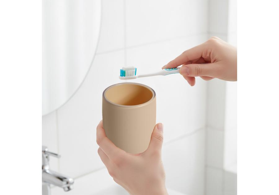 Zdjęcie: Kubek łazienkowy Cordoba beżowy SEPIO